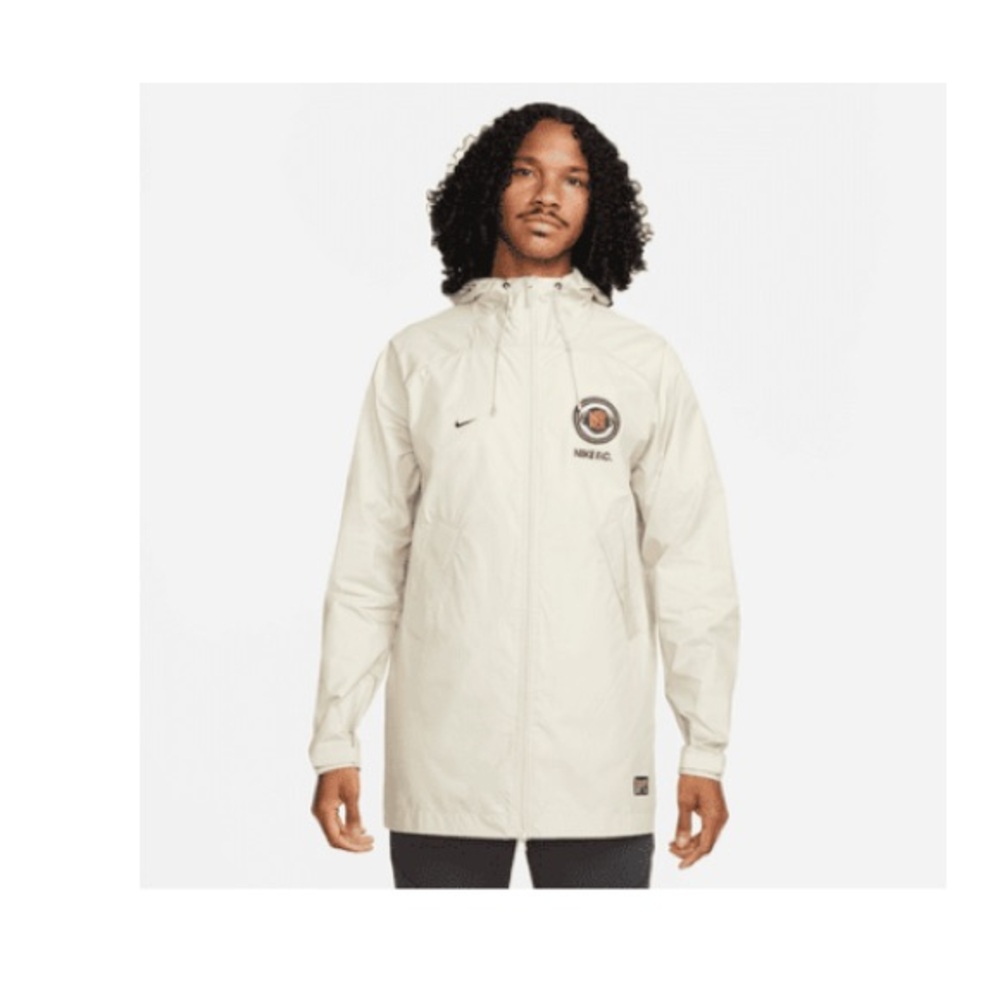 Nike FC Men’s Cream Lightweight Hooded Jacket
